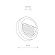 уличный светодиодный светильник nowodvorski sidewalk round led 8147