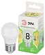 светодиодная лампа эра led p45-8w-830-e27 gl б0067023