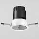 встраиваемый светодиодный светильник elektrostandard inline 25090/led 10w 4000k белый/хром a064611