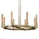 люстра delight collection cannele 8 brass