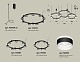 комплект подвесного светильника ambrella light techno ring xr92092220 (a9209x3, c9242, c9238, c9232, n8445)