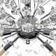 люстра на штанге citilux eletto betsy el322ca08.1