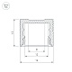 алюминиевый профиль arlight sl-slim-h13m-2000 white 037108