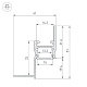 алюминиевый профиль arlight arh-сeil-s14-shadow-2000 white 038594