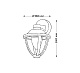 уличный настенный светильник italline it3027