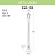 уличный фонарь fumagalli artu/anna e22.158.000.bxf1r