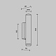 настенный светильник modestyle ms.101.300 ab