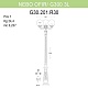уличный фонарь fumagalli nebo ofir/g300 g30.202.r30.wxe27