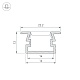 профиль arlight pds-fs-3000 anod black 040735