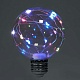 лампа светодиодная feron e27 3w rgb прозрачная lb-381 41676