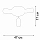 потолочная люстра vitaluce v3762-1/3pl