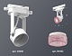 трековый однофазный светильник ambrella light track system xt6601062 (c6601, n6152)