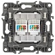 розетка информационная двойная 2xrj45 эра 12-3108-13 б0019355
