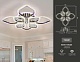 потолочная светодиодная люстра ambrella light acrylica ice fa2835