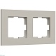 рамка на 2 поста werkel slab (дымчатый софт) w0022917 4690389218415