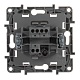 переключатель одноклавишный legrand etika 10a 250v белый 672200