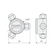 разветвитель arlight klw-3 (4-10mm, ip67) 016901