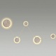 настенный светодиодный светильник odeon light hightech travertino 6625/25wl