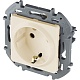 розетка с/з со шторками legrand inspiria 673731