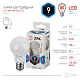 лампа светодиодная эра e27 9w 4000k led a60-9w-840-e27 б0032247