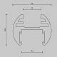 шинопровод накладной/подвесной maytoni busbar trunkings basity trx172-r-113b