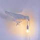 настенный светильник bird lamp white looking right seletti