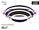потолочная люстра ambrella light acrylica disk fa8524