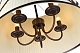 подвесная люстра chicago 961 l05 brown gold