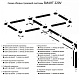 тройник коннектор для накладного шинопровода am group am572 wh