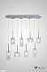 каскадная люстра am group am355-8clear