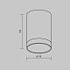 уличный потолочный светильник maytoni luxe o500cl-l10b3k