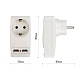 разветвитель электрический эра sp-1e-usb-w б0026332