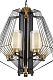 подвесная люстра lumina deco canti ldp 1244-5 bk+md