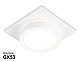 встраиваемый светильник ambrella light gx53 acrylic tech techno spot tn52421