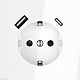 розетка встраиваемая voltum s70 с заземлением и защитными шторками, 16а, с usb, a+с, (белый глянцевы vls040501