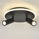 настенно-потолочный светильник escada 20046sma/02led bk
