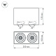 накладной светильник arlight sp-cubus-s100x200-2x11w warm3000 023084(2)