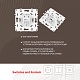 розетка телефонная rj11 arte milano 217.51-1.silver