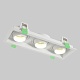 встраиваемый светильник crystal lux clt 069c3 wh
