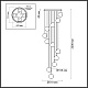 каскадная люстра odeon light jemstone 5084/60l
