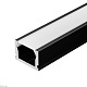 алюминиевый профиль arlight pik-1007-2000 anod black 045492