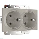 розетка двойная с заземлением werkel w1272004 4690389213960 a069774