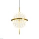 подвесной светильник delight collection 8631p/c gold/clear