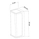 уличный настенный светодиодный светильник arte lamp lancia a6419al-1bk