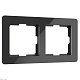 рамка werkel acrylic на 2 поста черный w0022708 4690389184857