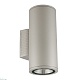 уличный настенный светильник uniel ulu-s22d-2x22w/2700k ip65 light grey ul-00011086