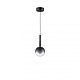 подвесной светильник iledex aura 8615p-1s bk-sm