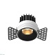 встраиваемый светильник maytoni round dl058-7w2.7k-trs-b