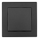 выключатель одноклавишный arte milano set06-1-30-1 black