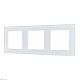 рамка трехместная arlight frm-glare-gs-3-wh 043799